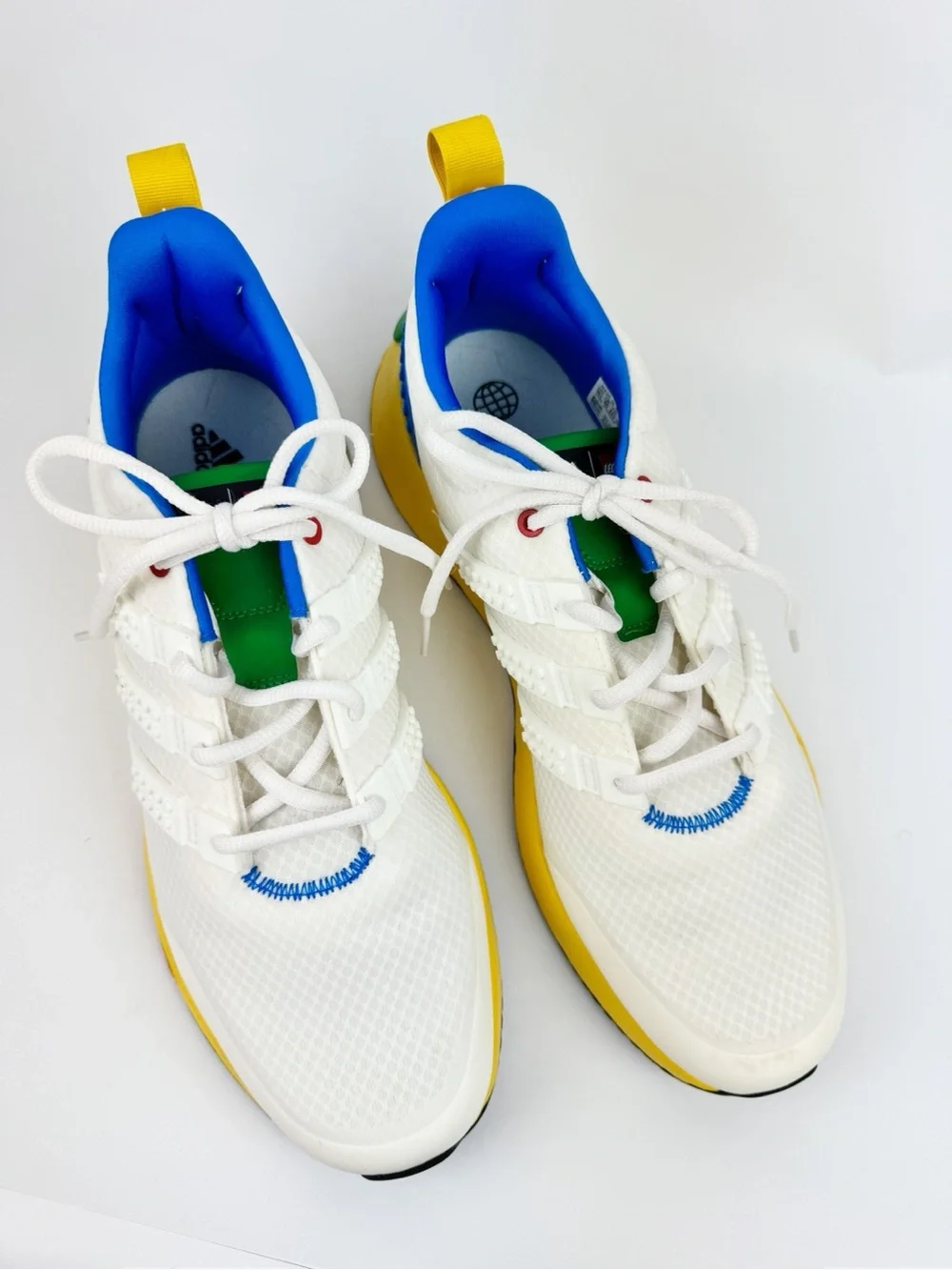 LEGO x adidas Racer TR21 sneakers White Yellow Blue Green and Red GW3680